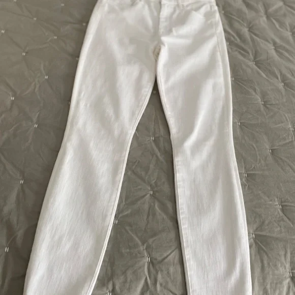 MOTHER High Waisted Looker Ankle White Denim Jeans (26)